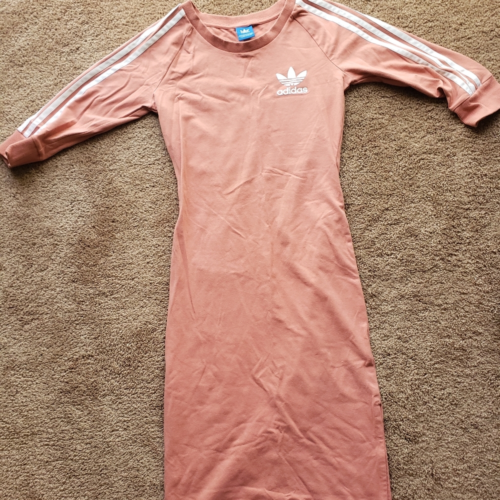 Pink Adidas Sport Midi Dress